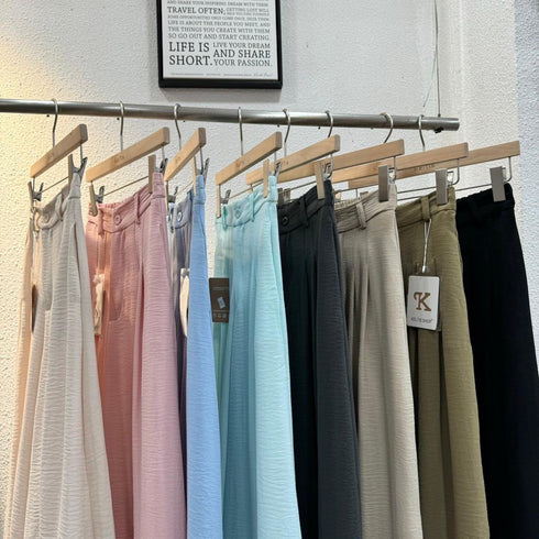 KELTIS Casual Flare Trousers